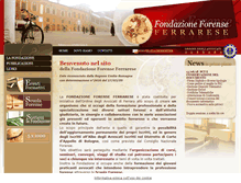 Tablet Screenshot of fondazioneforenseferrarese.it